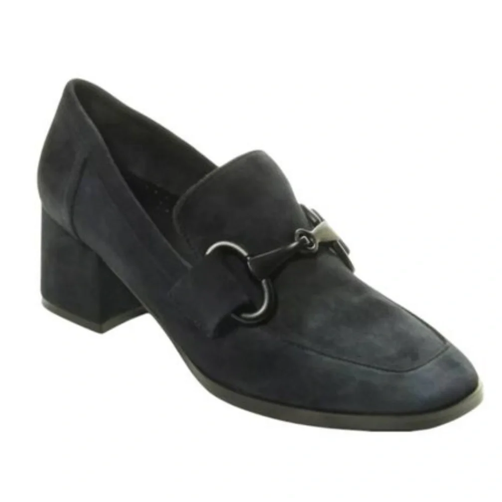 Vaneli Women's Black Alroy Suede Loafers Size 8.5M‎